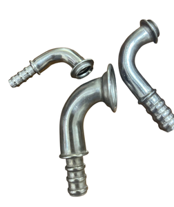 Metal tube end forming processing